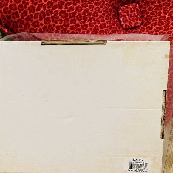 N5-NEW IN BOX DANSK Silver Snowman Spreader Set - Picture 5 of 7